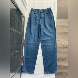 NWOT Madewell baggy straight jeans size 26